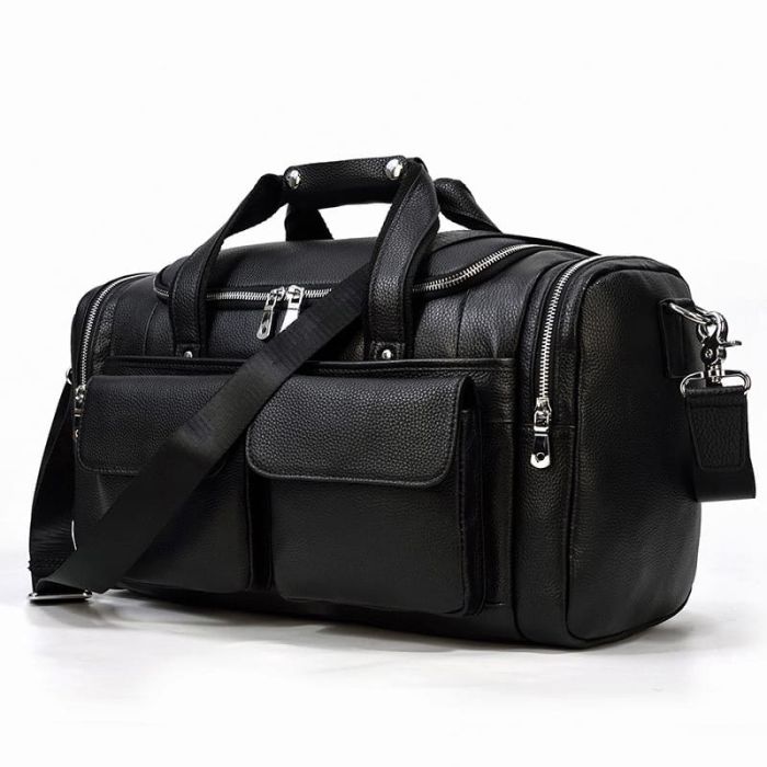 reisetasche herren leder schwarz