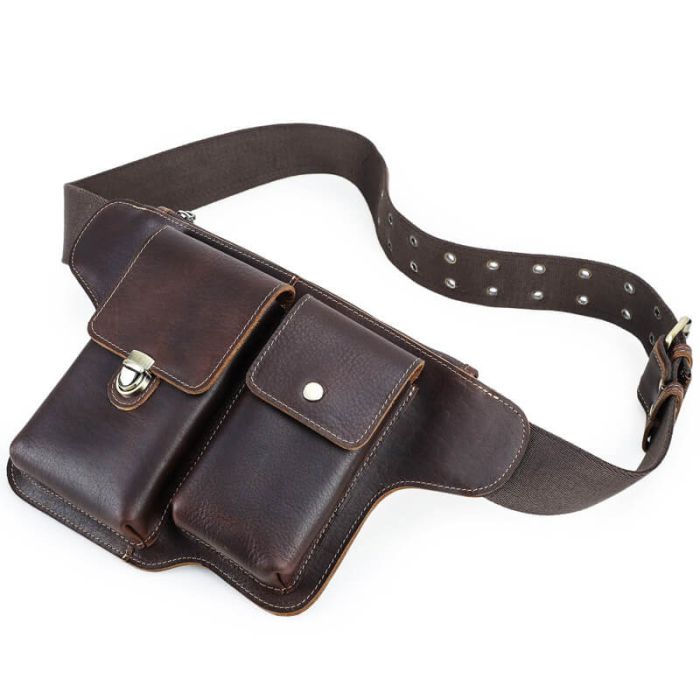 hüfttasche leder braun