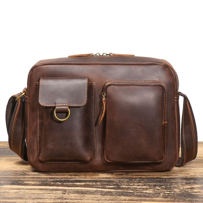 umhängetasche herren leder vintage