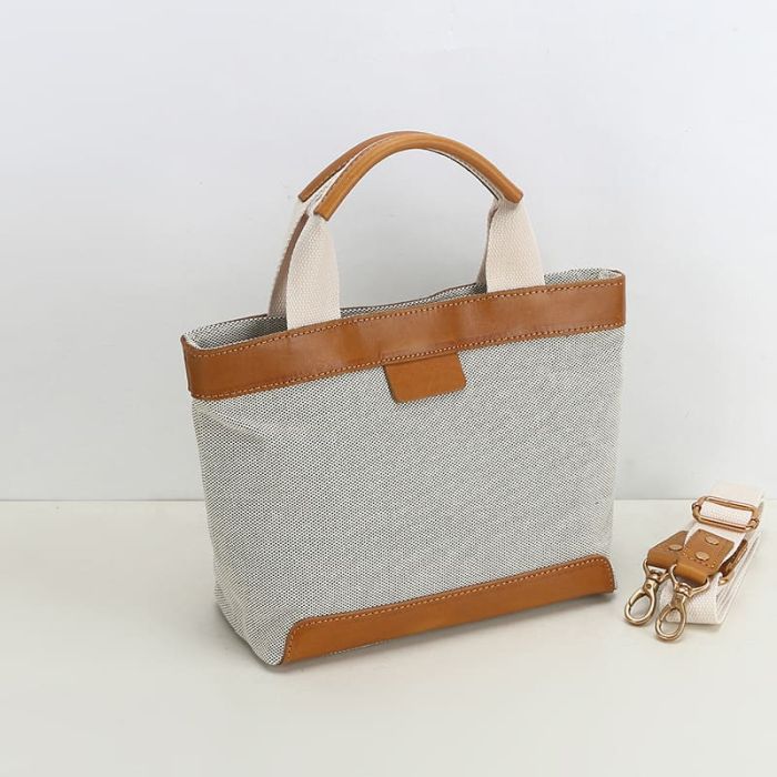 Handtasche zu Umhängen Segeltuch Umhängetasche Damen Canvas klein