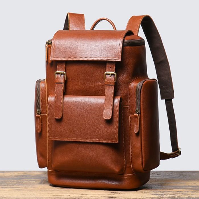 leder rucksack herren groß