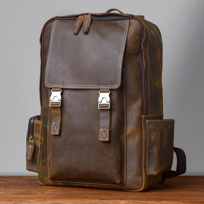 business rucksack herren leder braun