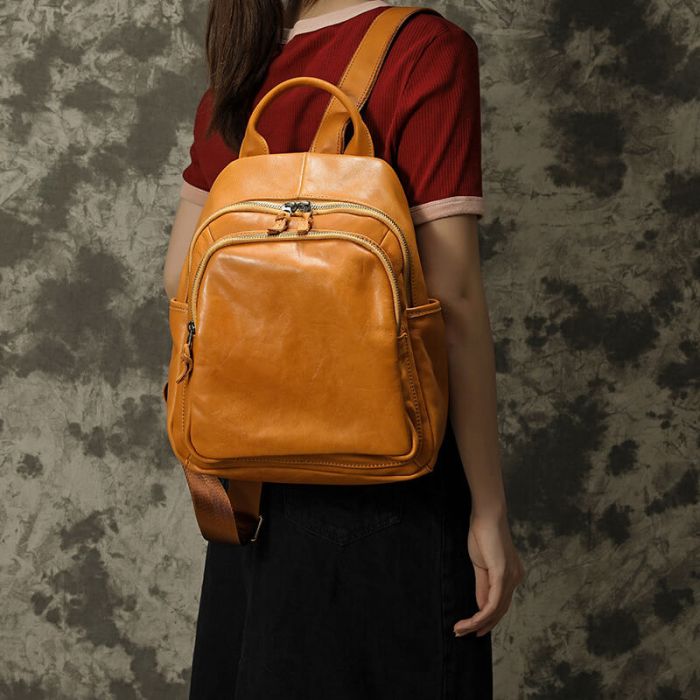 rucksack damen modern leder