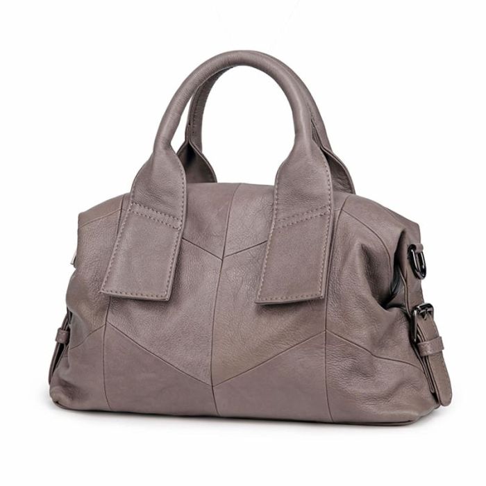 Damen Handtasche Leder Umhängetasche modern 4 Farben