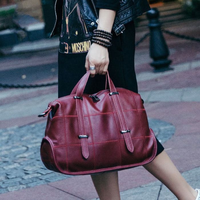 große Handtasche Leder Umhängetasche Damen für Alltag