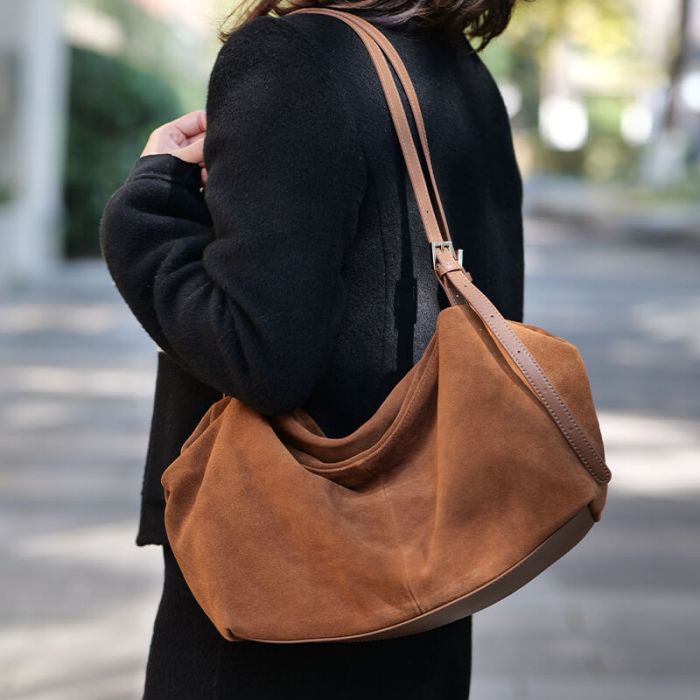 schultertasche leder damen