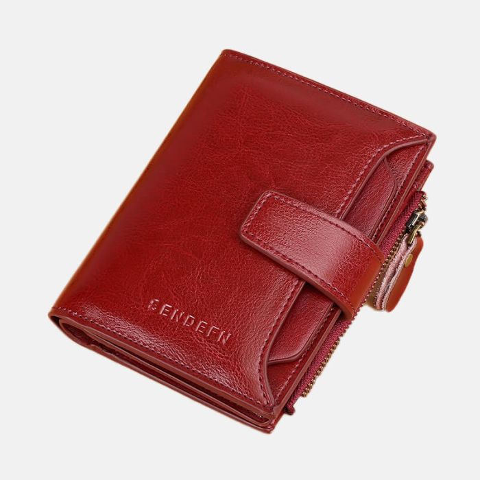 geldbörse damen leder rot