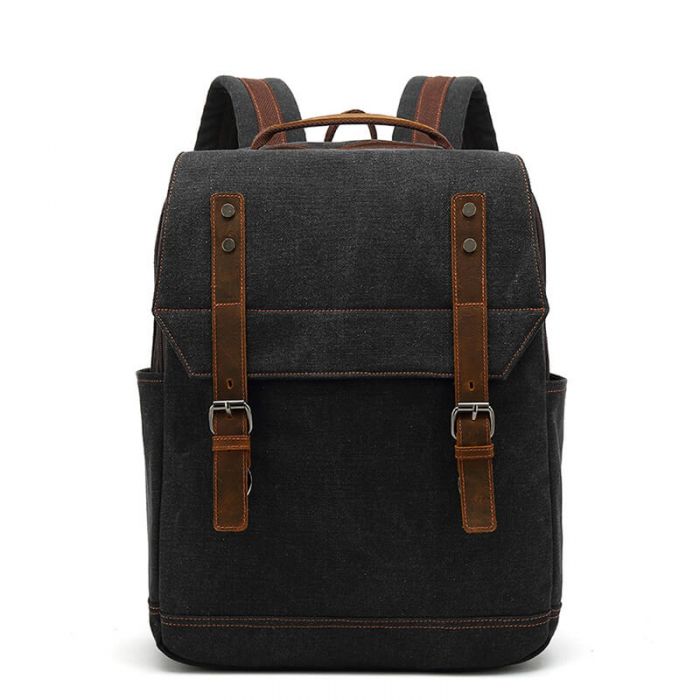 Canvas Rucksack Herren für Uni und Reise Laptop Backpack