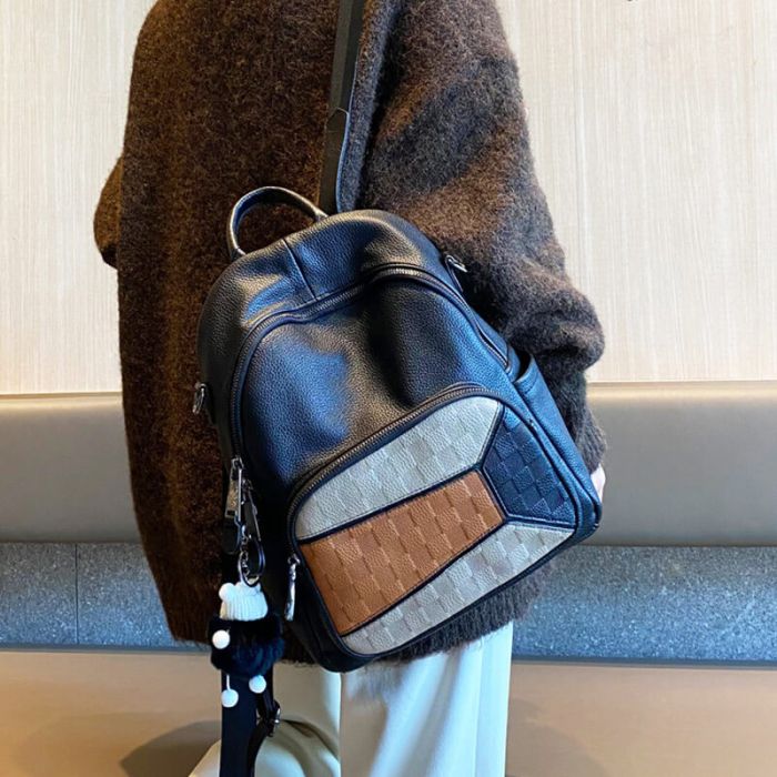 handtasche auch als rucksack zu tragen leder