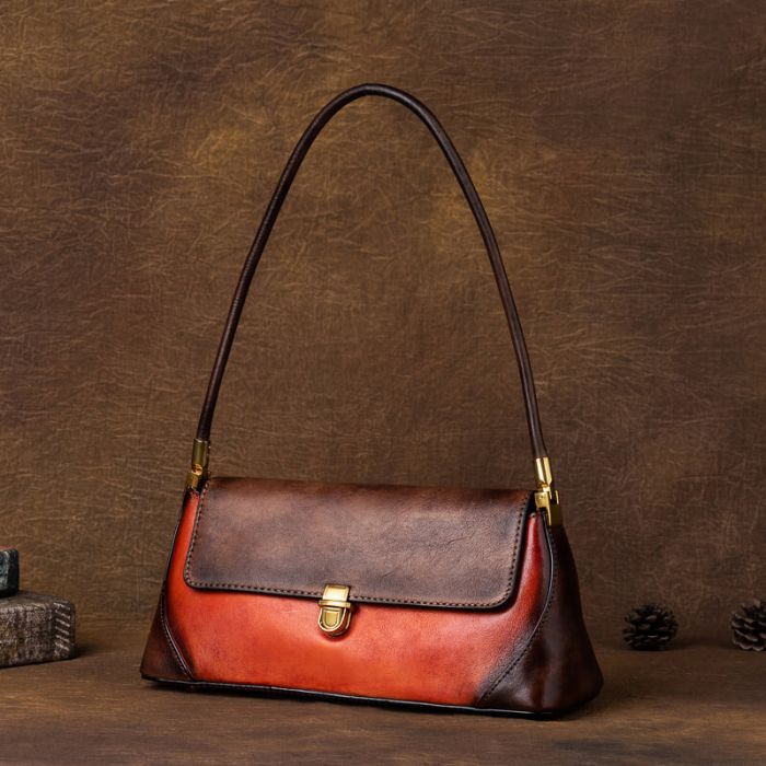 schultertasche damen leder