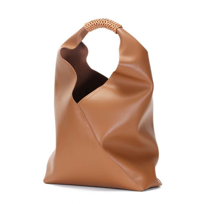moderne Schultertasche für Alltag Handtasche Damen Leder 