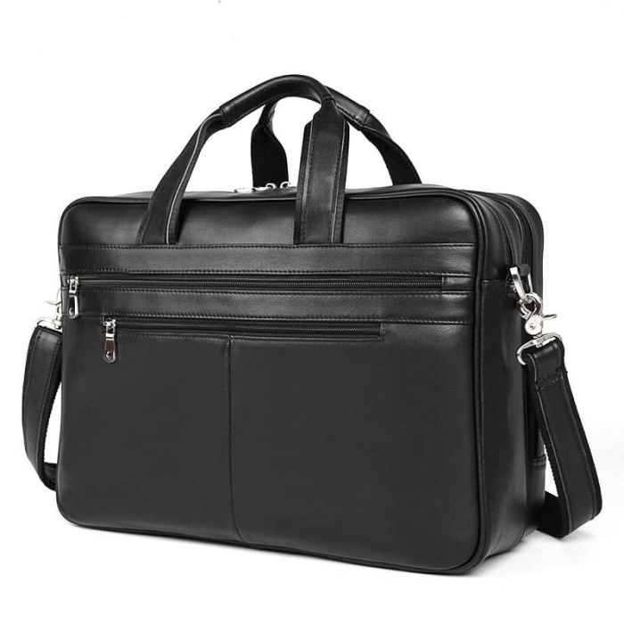 businesstasche herren leder schwarz