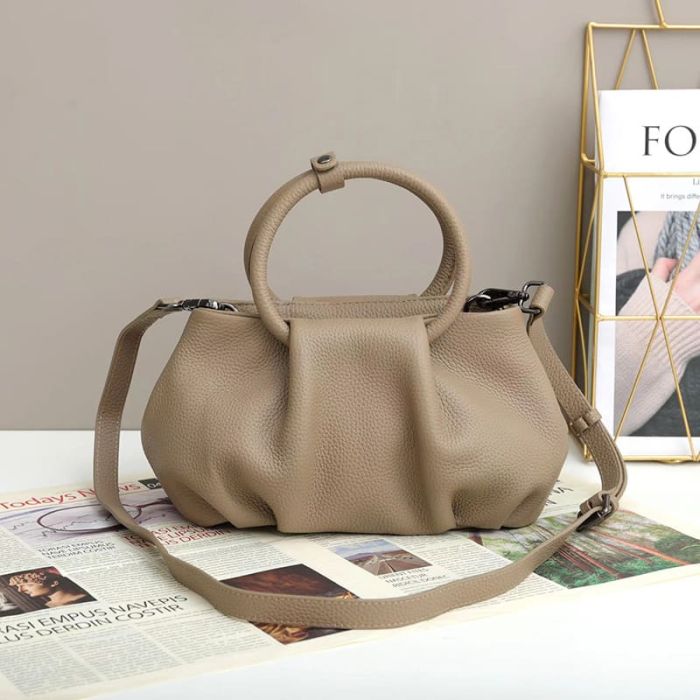 moderne Damen Handtasche kleine Umhängetasche Leder