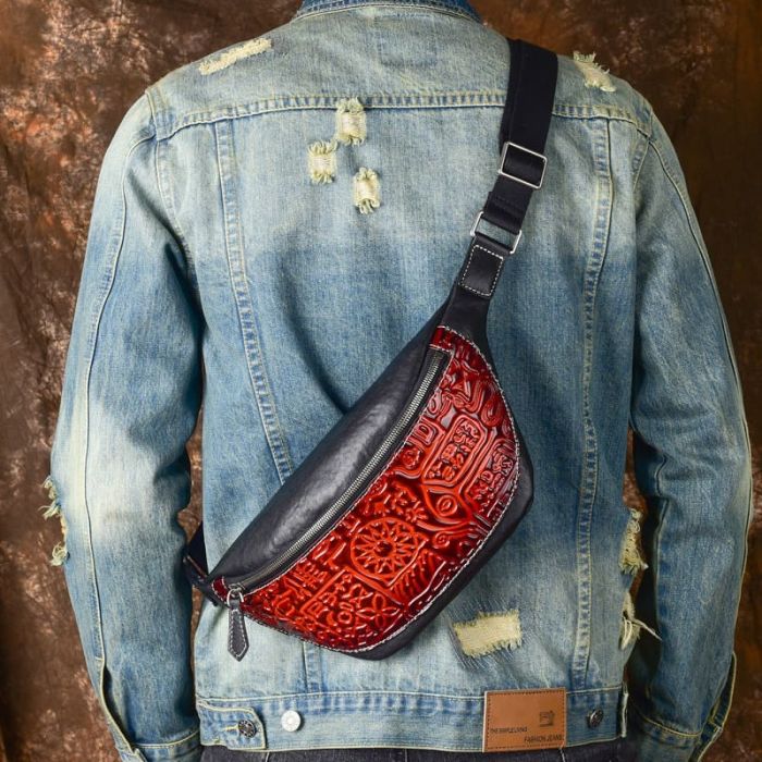 bauchtasche herren leder vintage