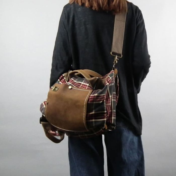 damen tasche kariert