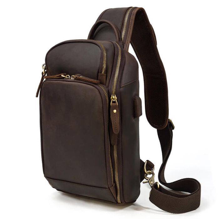 rucksack herren leder