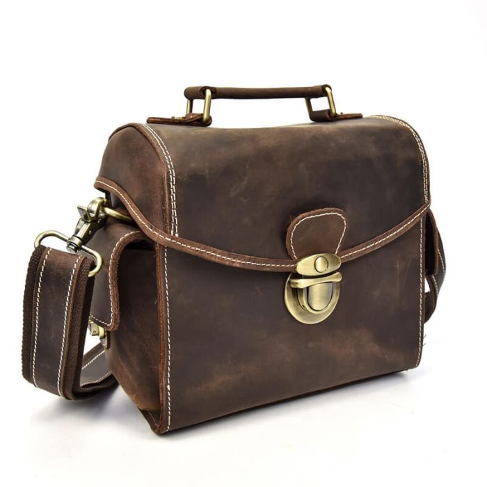 Kameratasche Leder Vintage Spiegelreflex Umhängetasche