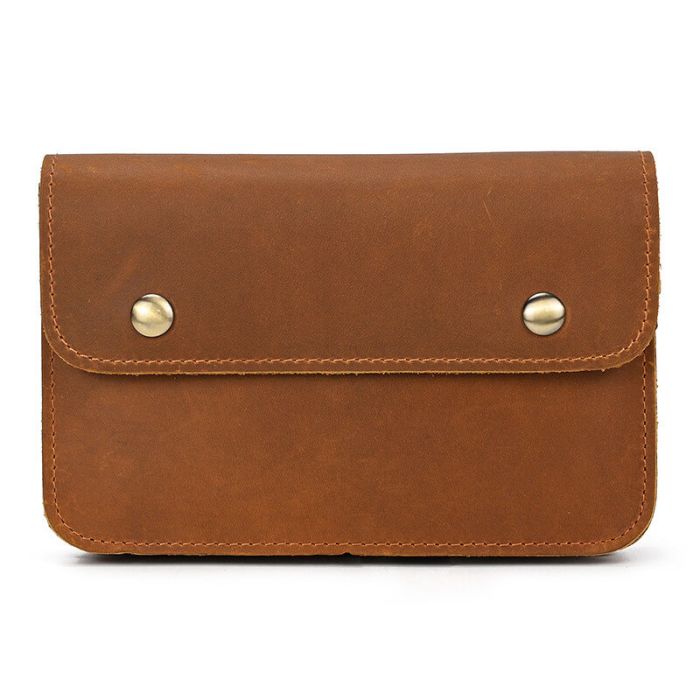 Vintage Herren Gürteltasche Leder mit Reißverschluss