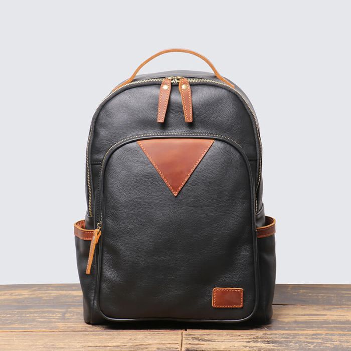rucksack herren schwarz leder