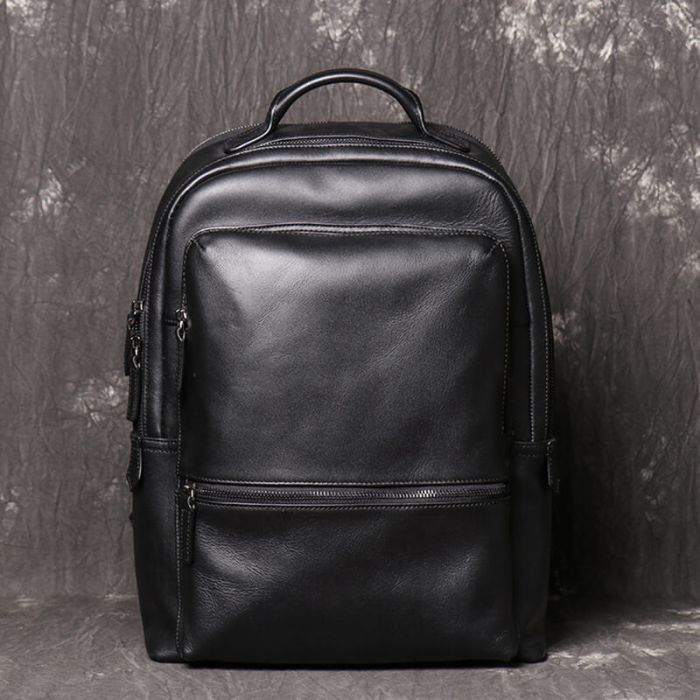 rucksack herren leder schwarz