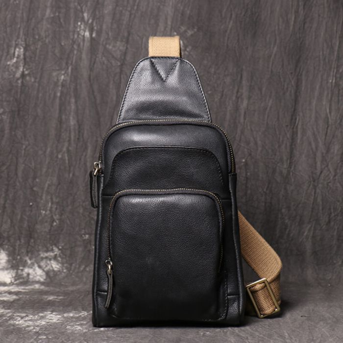 brusttasche herren leder klein