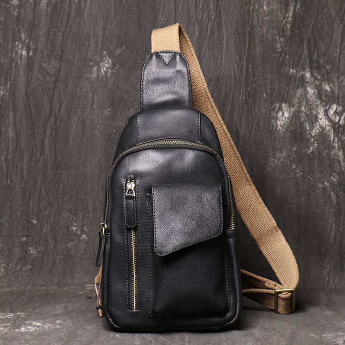 brusttasche herren schwarz