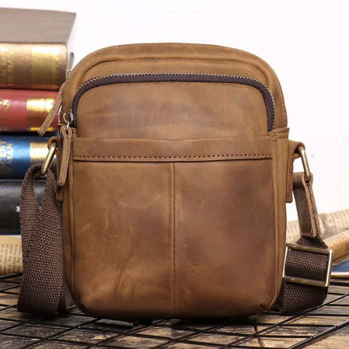herrentasche leder braun