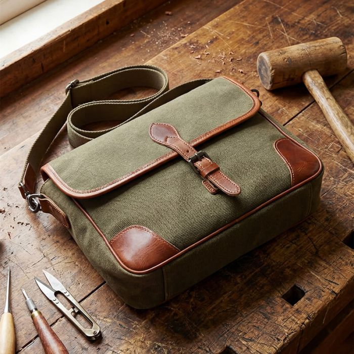 Umhängetasche Herren Canvas Tasche Vintage Messenger Tasche Segeltuch