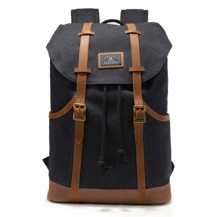 groß Herren Rucksack Retro Canvas Reiserucksack