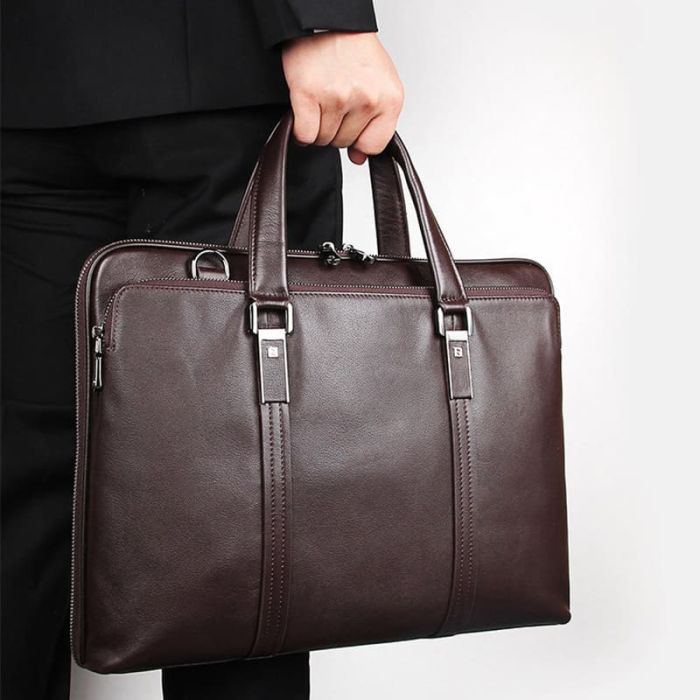 moderne Bussinesstasche Herren Leder Umhängetasche Aktentasche