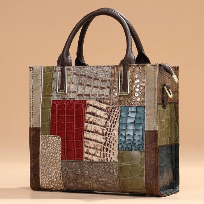 damen handtasche leder bunt