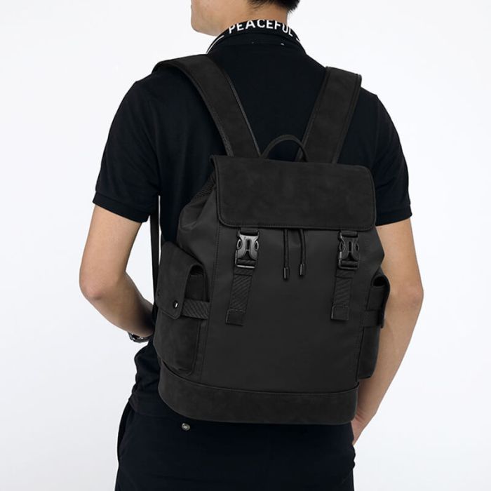 groß Rucksack Herren Oxford mit kordelzug für Laptop