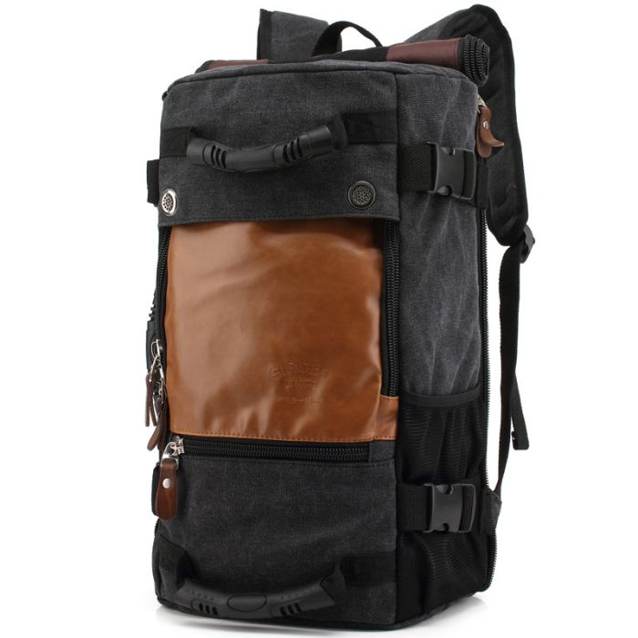 großer Rucksack aus Segeltuch Backpack Herren für Reisen