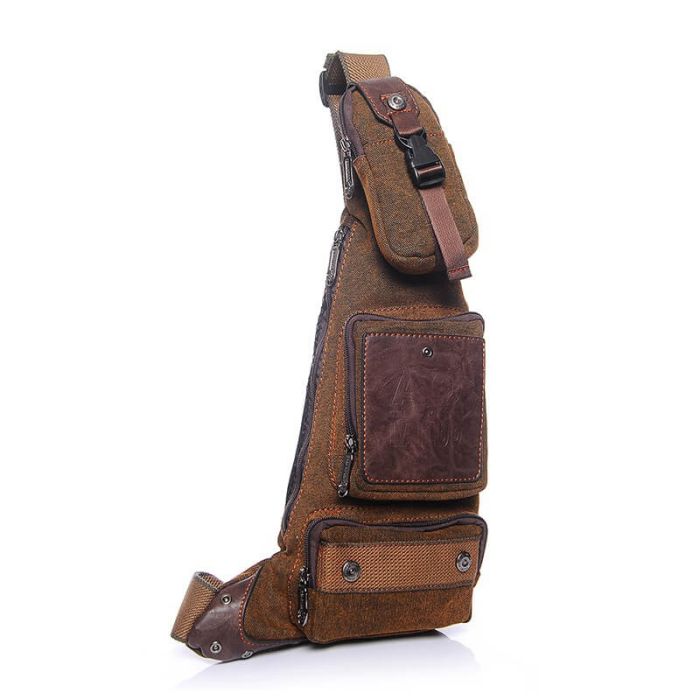 Canvas Brusttasche Herren günstig Brustbeutel