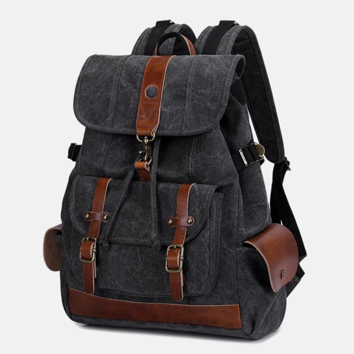 vintage canvas rucksack herren