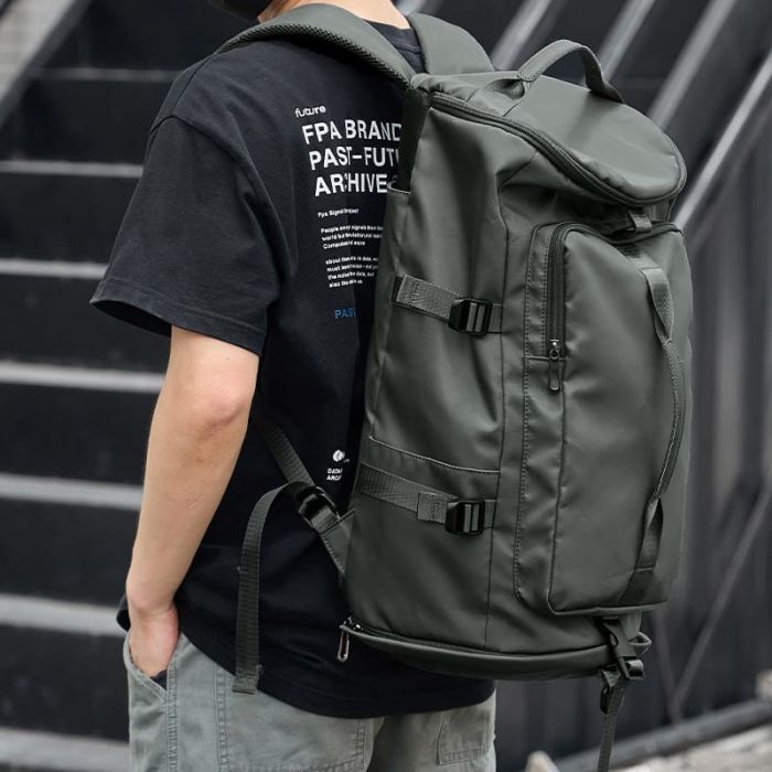 großer wasserdichter Rucksack Herren Oxford für Laptop und Reisen