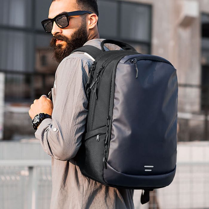 Herren Oxford wasserdichter Rucksack für Reisen und Uni