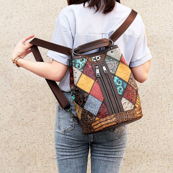 rucksack schultertasche leder