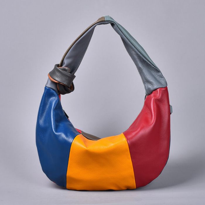 leder handtasche bunt