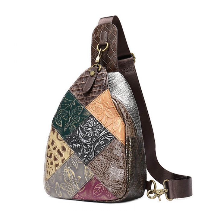 brusttasche damen bunt