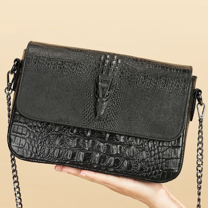 umhängetasche damen leder schwarz