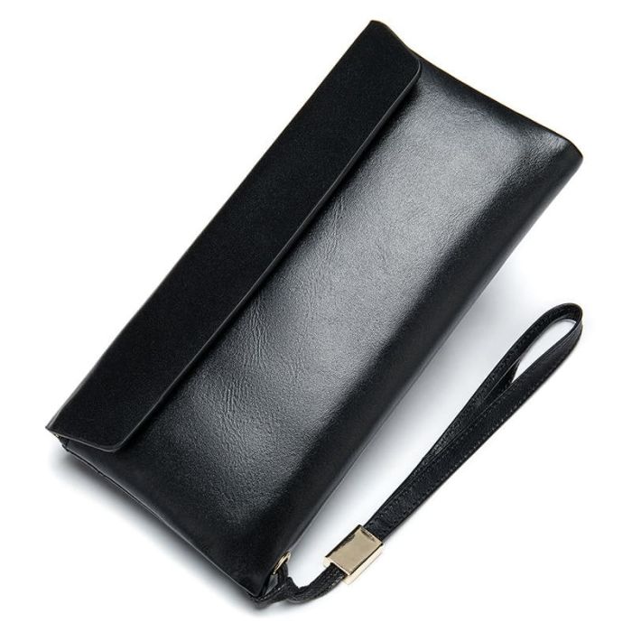 Hochwertige Geldbörse Leder für Damen und Herren Portemonnaie Clutch RFID