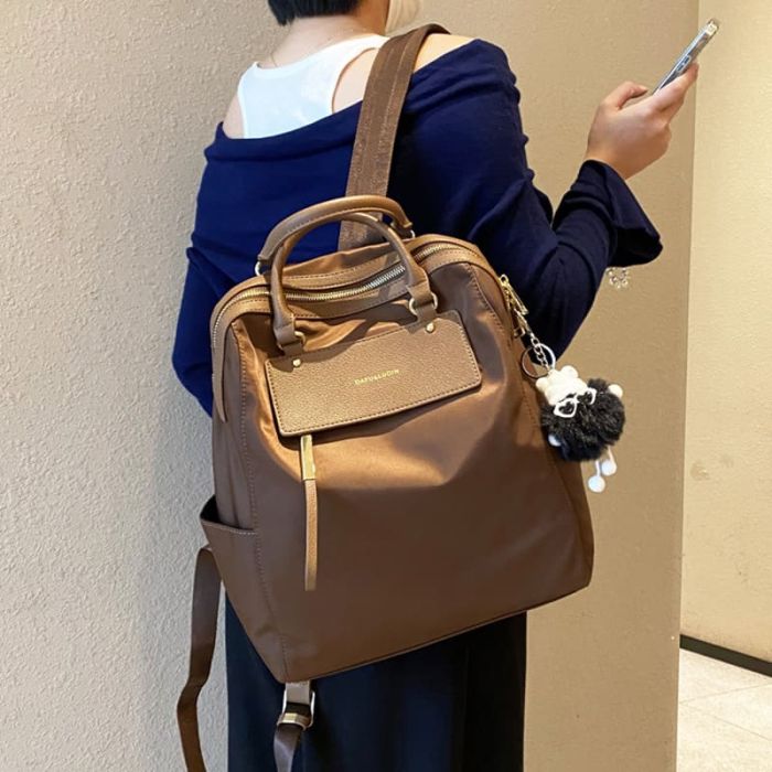 großer wasserdichter Rucksack Damen aus Oxford für Reisen und Uni
