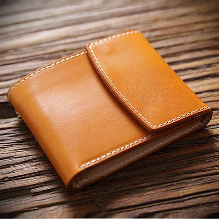 kleine Herren Geldbörse aus Leder Portemonnaie Hosentasche