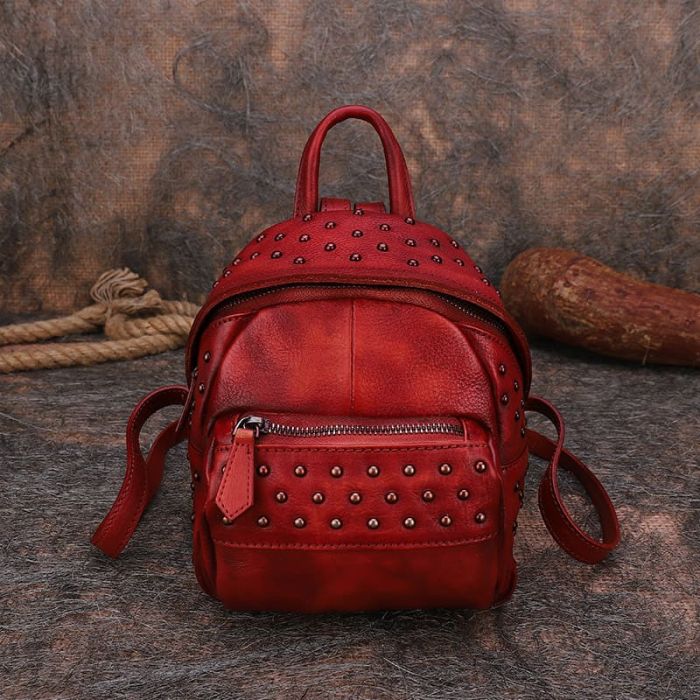 leder rucksack damen vintage