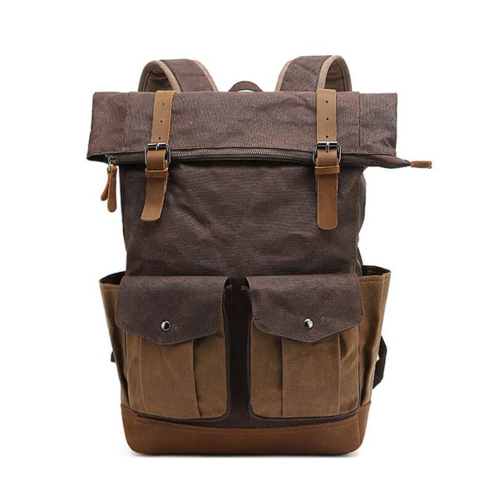 Rucksack gewachstes Canvas für Bergsteigen