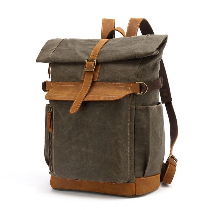 vintage canvas rucksack herren