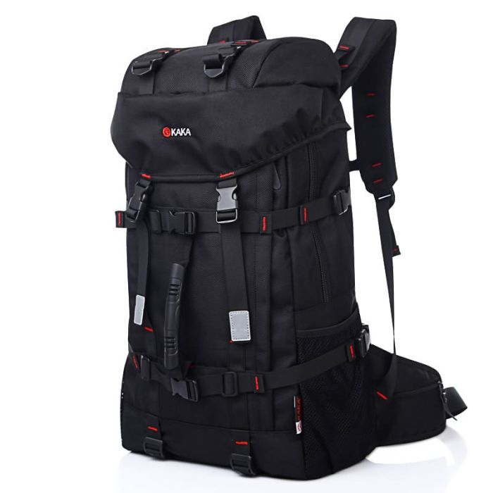 großer Rucksack Herren Oxford Backpack für Reisen Bergsteigen mit Brustgurt