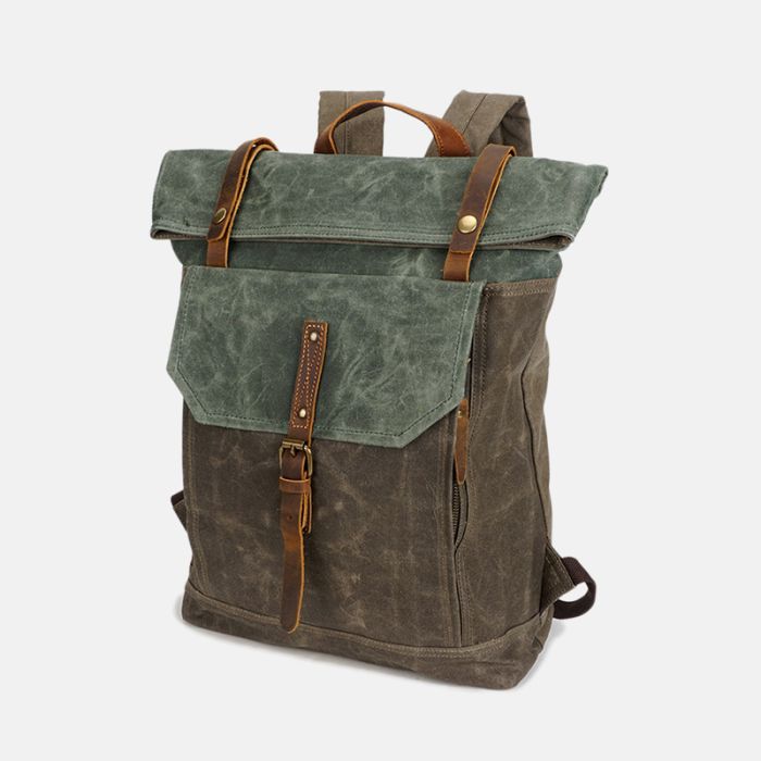 wasserdichter Rucksack Segeltuch Herren Canvas Reiserucksack