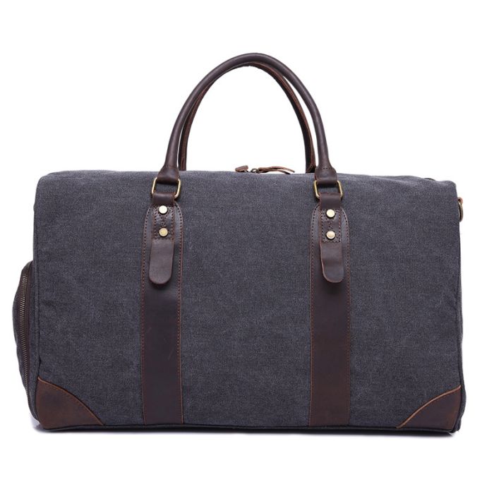 große Reisetasche mit Schuhfach Herren Canvas Umhängetasche für Reisen